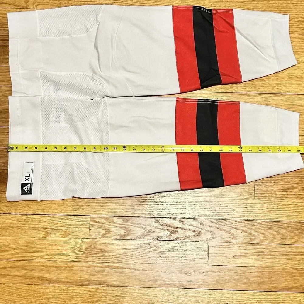 Adidas Size XL New Jersey Devils White Black Red Alt Pro Hockey Game Socks